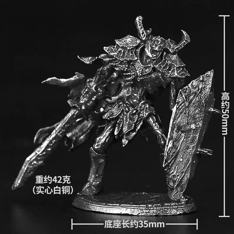 

1/4pcs Metal Ghost Knight Action Figure Soldier Warrior Model Toy Miniature Figurine Boys Gift Board Game Piece Desktop Decor