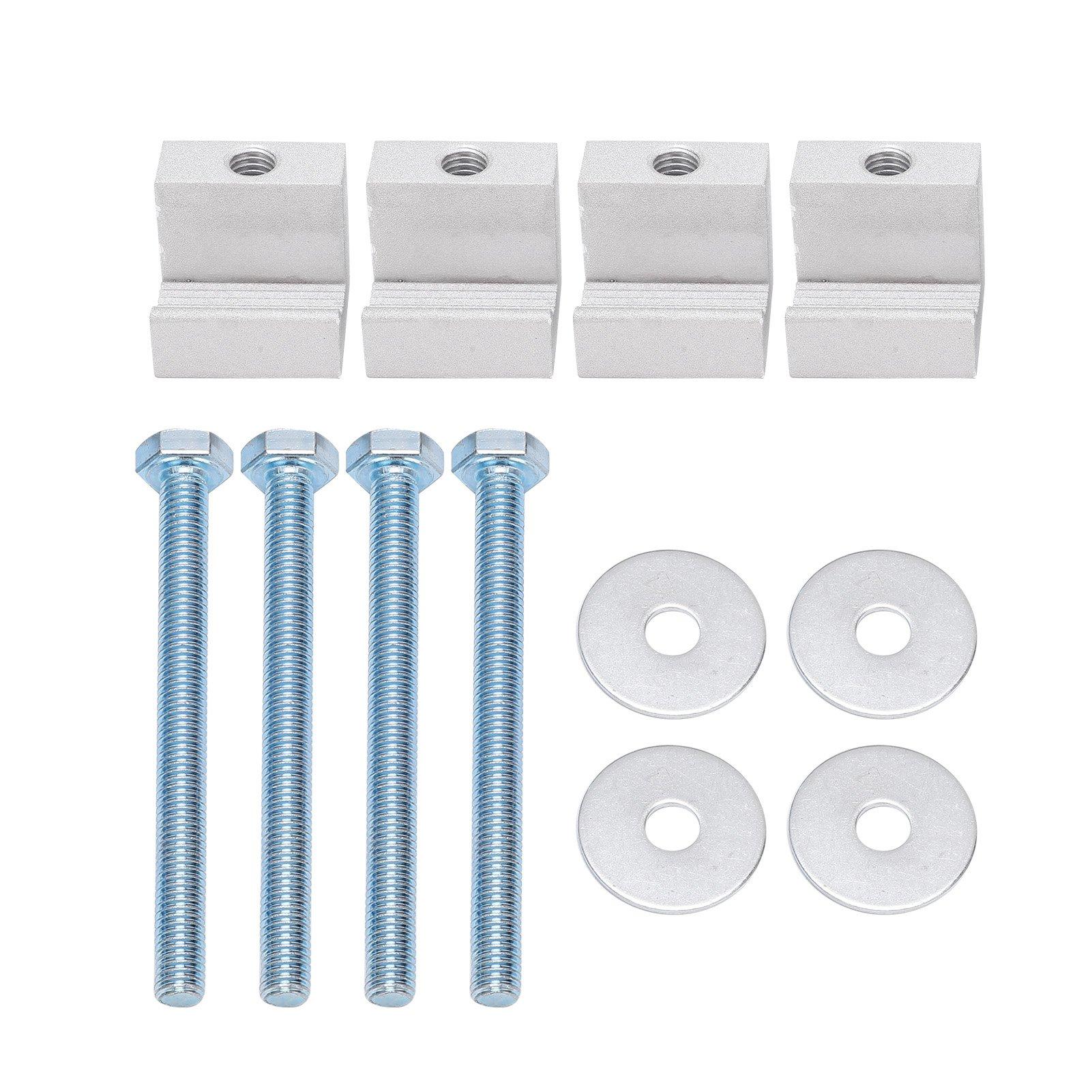 

4 шт. крепежные скобы для ящика для инструментов из алюминиевого сплава J-образный крюк для крепления ящика для инструментов пикапа и кроссовера