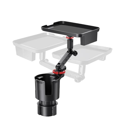 

Автомобильный держатель для напитков с подносом, регулируемый по высоте, держатель для смартфона, устойчивый, простой в установке, многофункциональный, противоскользящий, удобное хранение, напиток