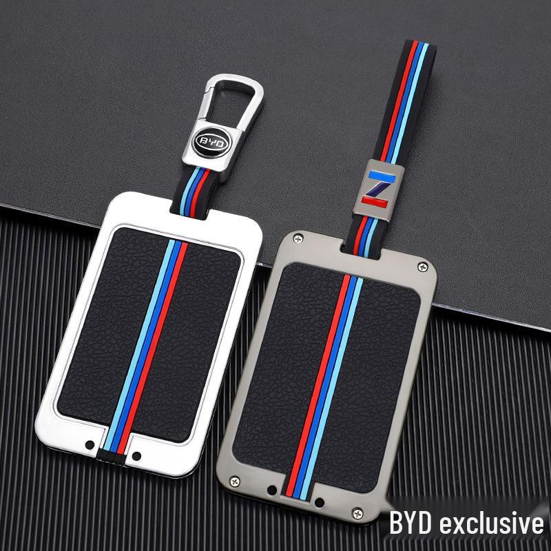 High-End Aluminum Alloy Key Cover for BYD Han EV, Qin, Song Pro, and Han DM