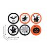 6pcs Heat Resistant Woven Coaster Cotton Rope Pumpkin Mat Halloween Placemat  Bar Counter