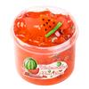 Slime Trasparente da 70ml con Ciondoli Anguria Pesca Avocado Ananas - Argilla Morbida tipo Gelatina Non Appiccicosa per Festa Regalo di Natale