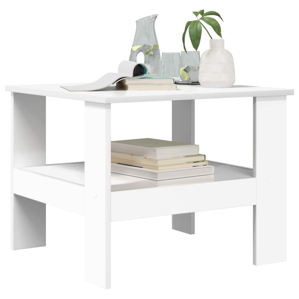White Coffee Table 57 x 55 x 45 cm Engineered Wood