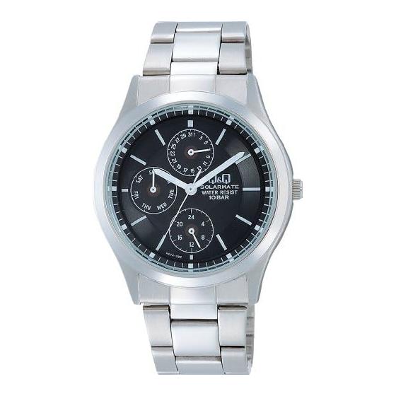 

[Citizen Q&Q] CITIZEN Q&Q Watch SOLARMATE (Solar Mate) Solar Powered Analog Display Multi Hands 10 ATM Water Resistant Black H014-202 Men s