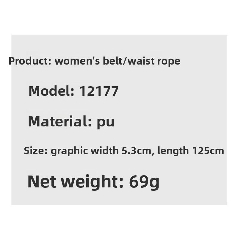 Women's knotted pu leather rope decorative dress classyfashionfashion thin waist chain