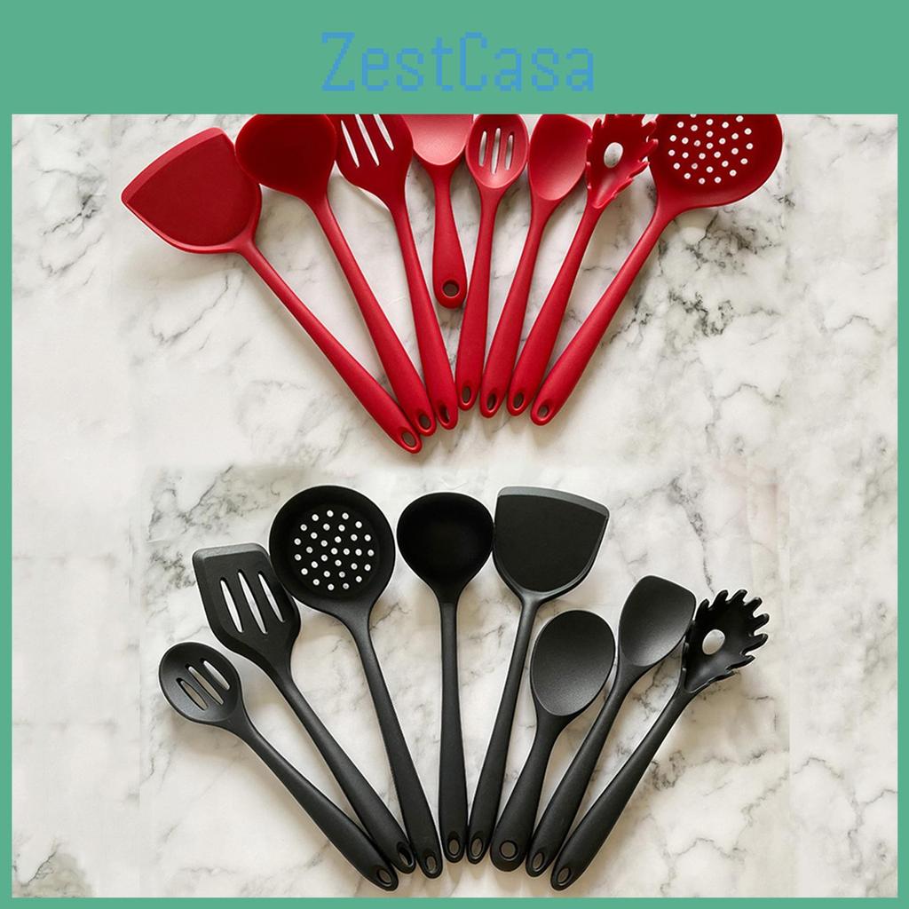 Utensil Silicone Premium Set 8pcsset Heatresistant Nonstick Washable And Safety Cooking Utensils For Kitchen Essentials