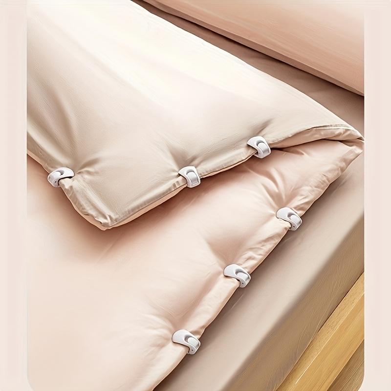 8/4pcs, Bed Sheet No-Needle Quilt Fixers, Shell Clips to Prevent Slipping of Bed Sheets, No Trace, Suitable for Thick Mattresses