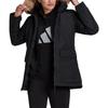 Adidas Utilitas Outdoor Sports Hooded Parka Jacket Women Outerwear Black GT1707