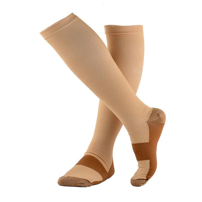 Women's Copper Ion Compression Thigh-High Sports Socks