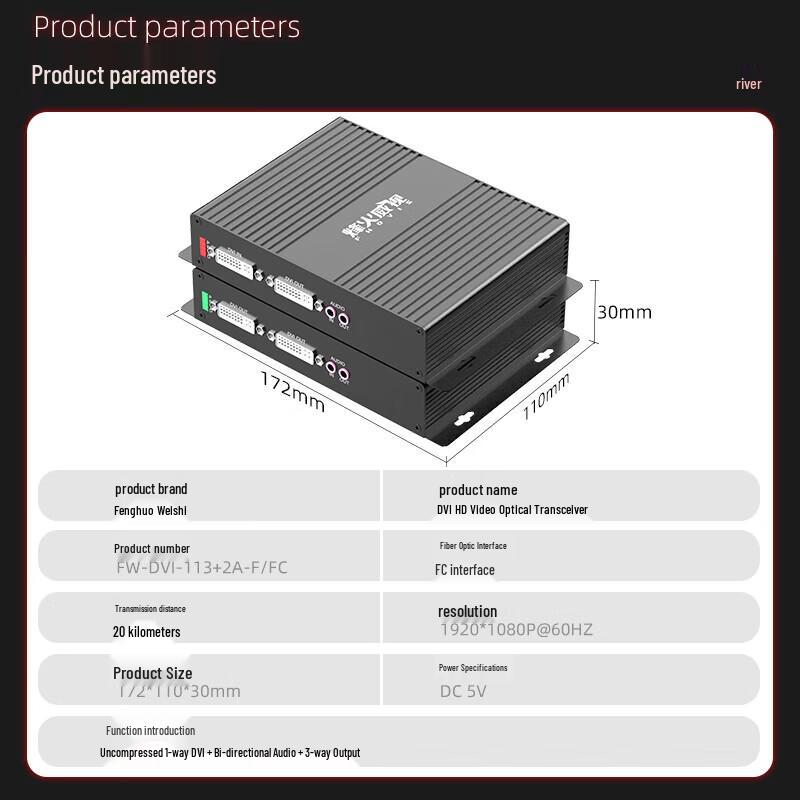 Fenghuoweishi DVI Optical Transceiver