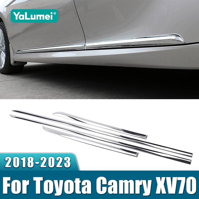 For Toyota Camry XV70 70 2018-    Car Door Trim Strip Sticker Cover Auto Sticker Body Decoration Accessories