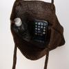 Glitter Yarn Knitted Tote Bag