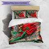 Set Biancheria da Letto Stampata Calcio Marocco 3 Pezzi Set Copriletto Accogliente Traspirante come Regalo per Inaugurazione Casa Vacanze