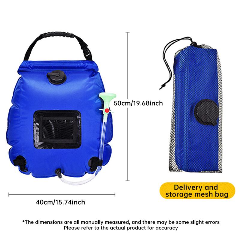 Solar Shower Bag Outdoor Camping Portable Shower Water Storage Bag 20L