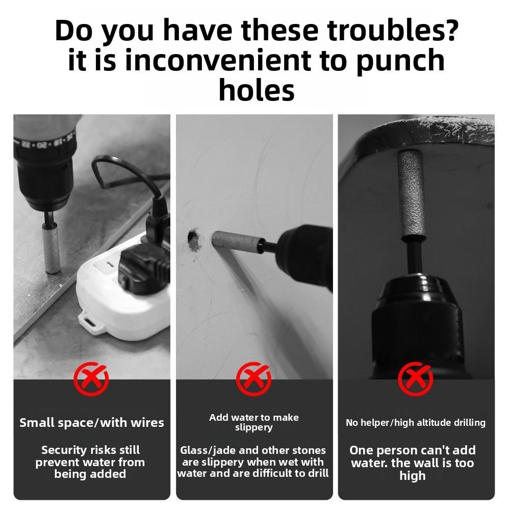 Multifunctional Dry Ceramic Tile Diamond Drill Bit Portable Hole Openers for Drilling and Grinding