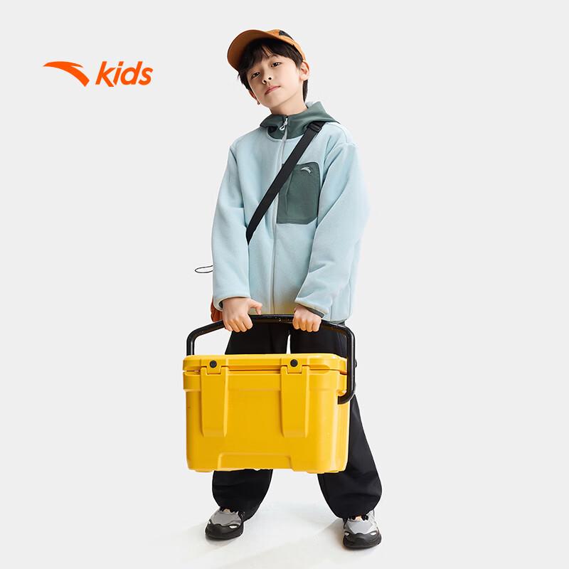 Anta Kids' Hooded Outdoor Knit Sports Jacket