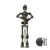 Medieval Doll Warrior Toys DIY Movable Joint Doll Figurine Skeleton Halloween Decorations Toys Skull Mini Gift Stress-relie D5W0