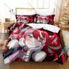Gothic Zombie Ollie Sword Udin Bear Mascot Print Duvet Cover + 2 Pillowcases Twin Full Queen King  Kawaii Bedding Set