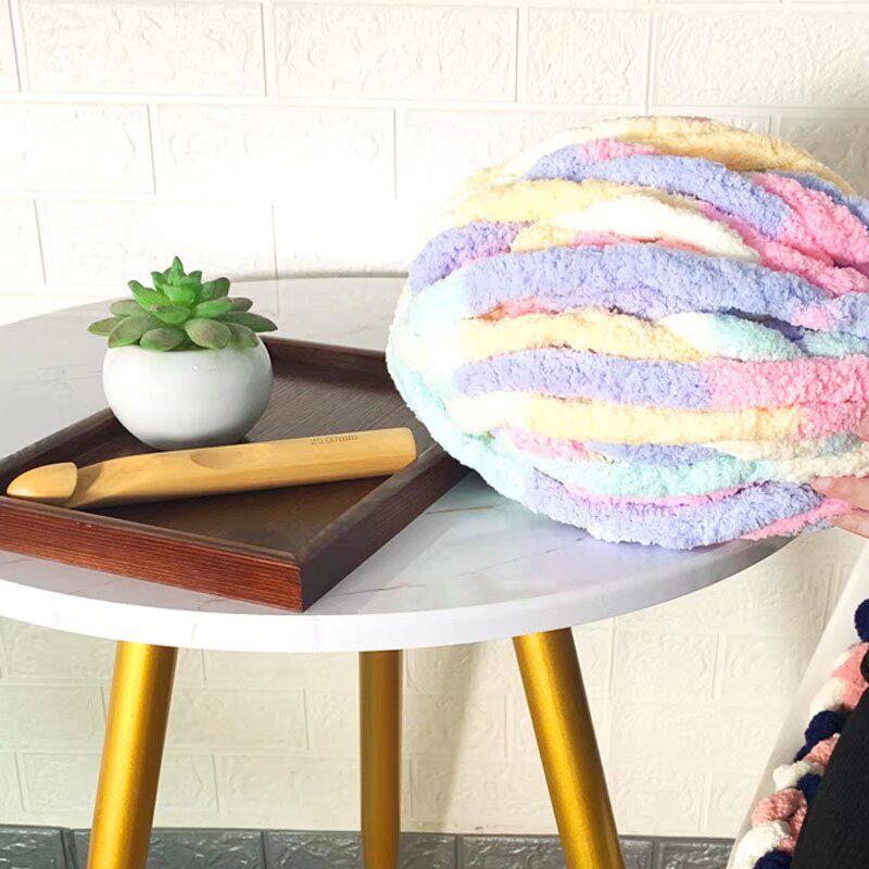Handmade Chunky Ice Stick Yarn for DIY Knitting: Soft Iceland Finger Yarn for Bags & Scarves