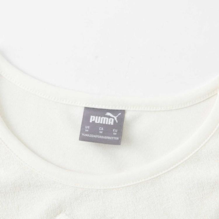 Puma Toweling Cat Tank Comfortable Casual Sleeveless Top Women tops White 684356-65