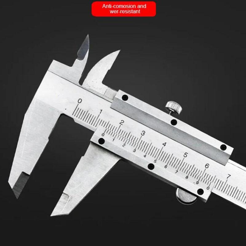 Professioneller Industrieller Messschieber Kohlenstoffstahl Präzisionsmessung Vierfachnutzung Präzisionsmetrisches Messwerkzeug Neu