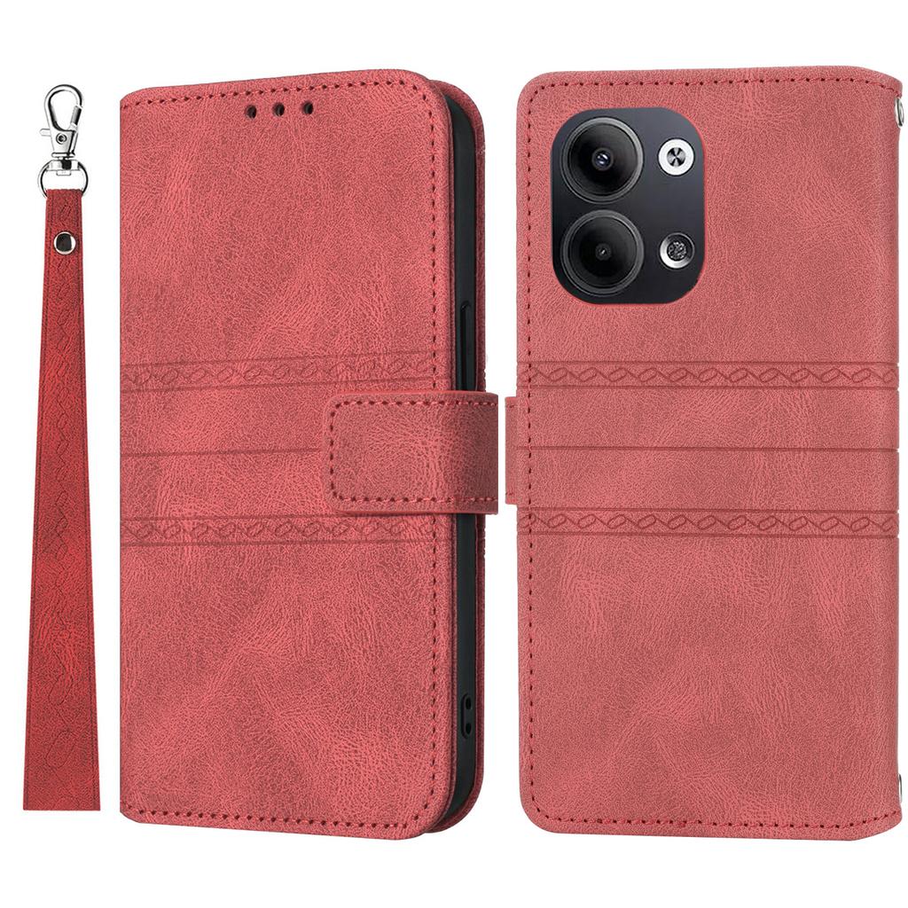 Pro Oppo Reno13 5G (Globální) Pouzdro Peněženka Kožený na dotek Potištěný Kryt na telefon