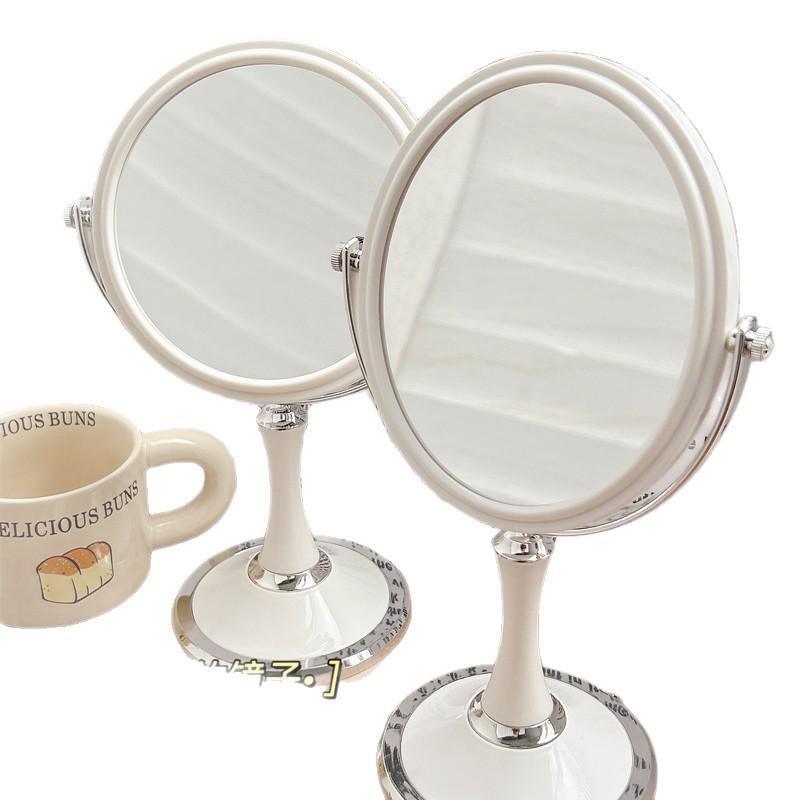 Double-Sided Magnifying Vanity Mirror with Storage for Makeup and Dressing Table