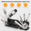 15 In 1 Bicycle Multi Tool with Hex Wrench Portable Bike Repairing Suit Wear Resist Cycling Maintenance Tool for Emergency Tool