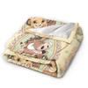 Retro Bows Hakuna Matata Lion King Simba Blanket Flannel  Super Soft Throw Blankets for Car Sofa Couch Bed Rug