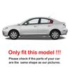 For Mazda 3 2009 2010 2011 2012 2013 ABS Plastic Rear Window Quarter Louver Scoop Cover Side Vent Trim Car Adhesive Accessories