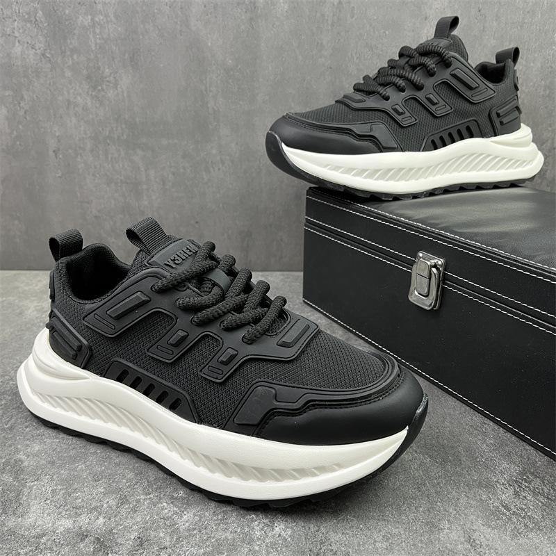 2024 Summer New Shoes for Men Sneaker Summer Breathable Knit Casual Sport Shoes Comfortable Youth Cool Lace-up Trainers