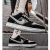 Niedrige Board-Schuhe 26 Herrenschuhe Ruß atmungsaktiv vielseitig Paar schwarz und weiß Panda lässig Sportschuhe