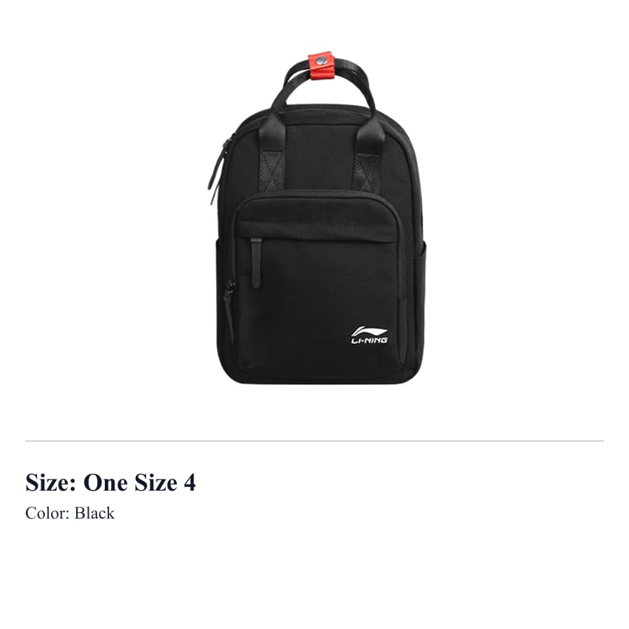 Li Ning Polyester Backpack Regular Unisex Aqua Blue YBSU182-4