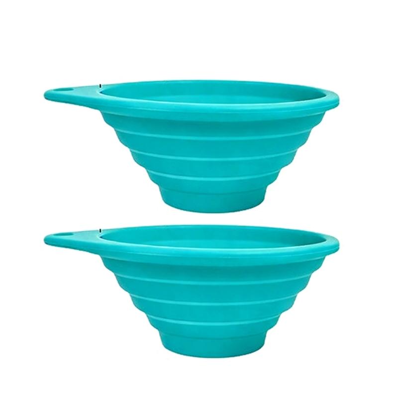 Silikon Tee-Ei Kollabierbares Design Spart Platz Faltbarer Trichter Sieb Für losen Teeblatt Und Kaffee Weinfilter