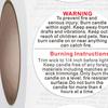500Pcs/1Roll Candle Warning Labels Wide Applications Warning Easy to Paste Round Black And White Warning Labels for Bedroom