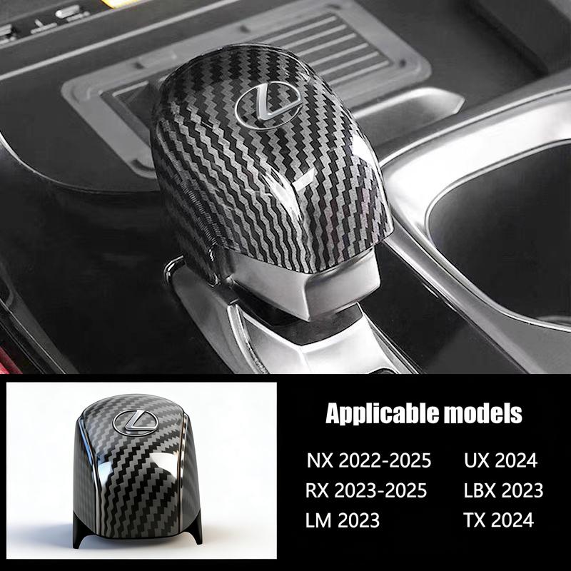 lexus Tapa Protectora de ABS para Palanca de Cambios de Coche Cubierta de Fibra de Carbono Para Lexus F SPORT ES RX NX LS UX LM LX GX LC RZ IS CT GS RC HS SC LBX