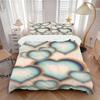 3pcs Heart Pattern Bedding Set, Suitable for Bedroom Decoration, (Includes 1 Duvet Cover And 2 Pillowcases, Quilt Not Included) Yy250822182