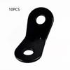 10PCS Outdoor Camping Camping Tent Wind Rope Buckle Two Eyes Aluminum Alloy Parachute Fixed Sliding Adjustable Buckle Awning