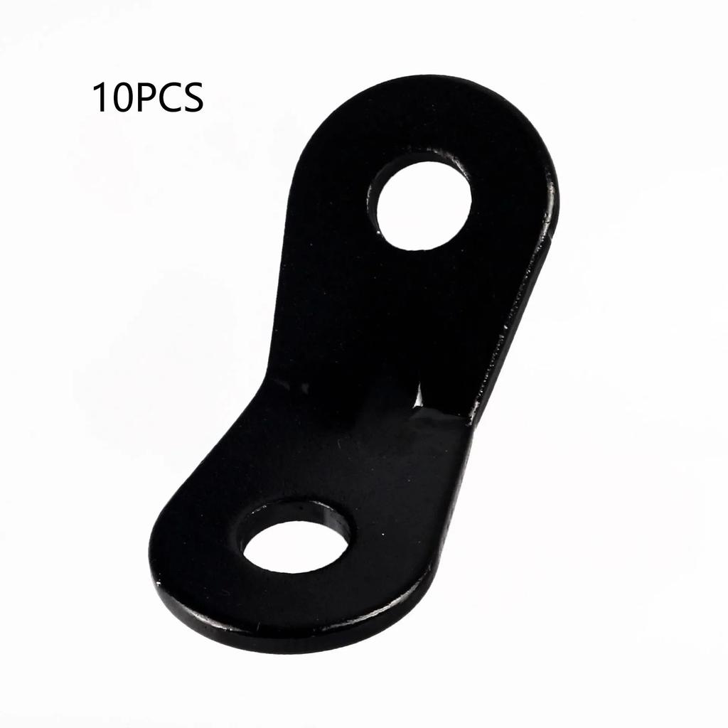 10PCS Outdoor Camping Camping Tent Wind Rope Buckle Two Eyes Aluminum Alloy Parachute Fixed Sliding Adjustable Buckle Awning