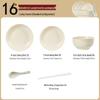 Haoya Embossed Cream Style Ceramic Dinnerware Set