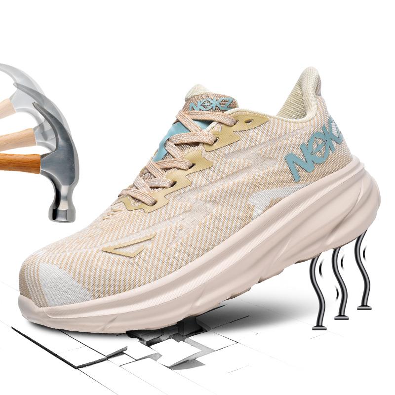 Rotating Button Safety Shoes Men Anti-smash Anti-puncture Work Shoes Fashion Men Safety Sport Shoes Security Protective BootsMen