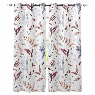 Herbst Erntedank Blatt Pflanzen Verdunkelungsvorhänge für Wohnzimmer Schlafzimmer Bedruckte Fensterdekoration Vorhänge Heimdeko