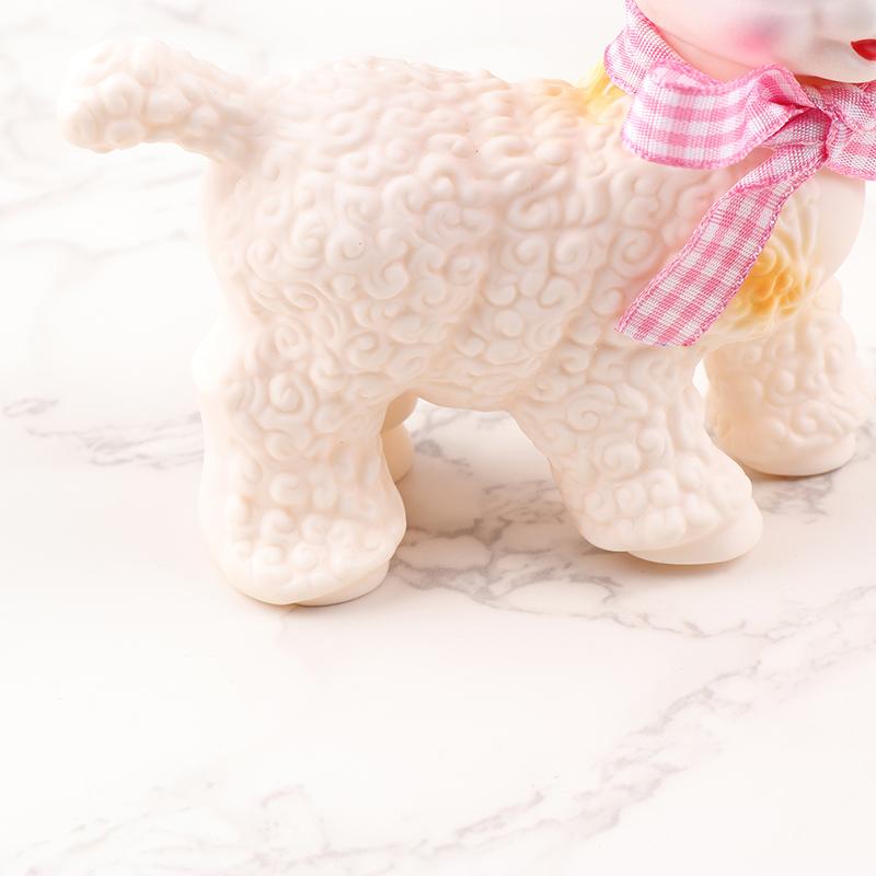 Retro Classic Plastic Sheep Doll Cute Girl Sweetheart Voice Animal Gift Model Lamb Static Desk Room Home Accessories Ornaments