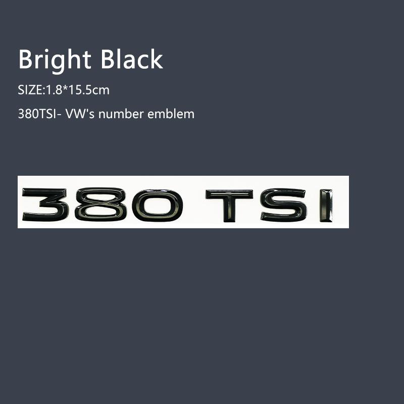 YKPSC1 3D ABS 200/230/280/300/330/380TSI 480 530V6 Car 4motion Emblem Auto Rear Trunk Badge Sticker For VW 17-20 cars produced