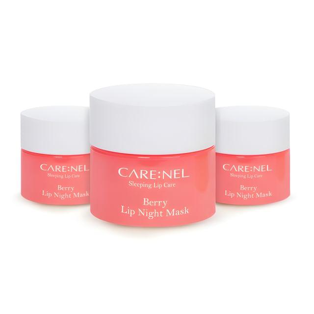CARE:NEL - Набор ночных масок для губ  Ягодный  3 шт. 5g x 3pcs