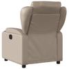 Electric Massage Chair Cappuccino Brown Faux Leather