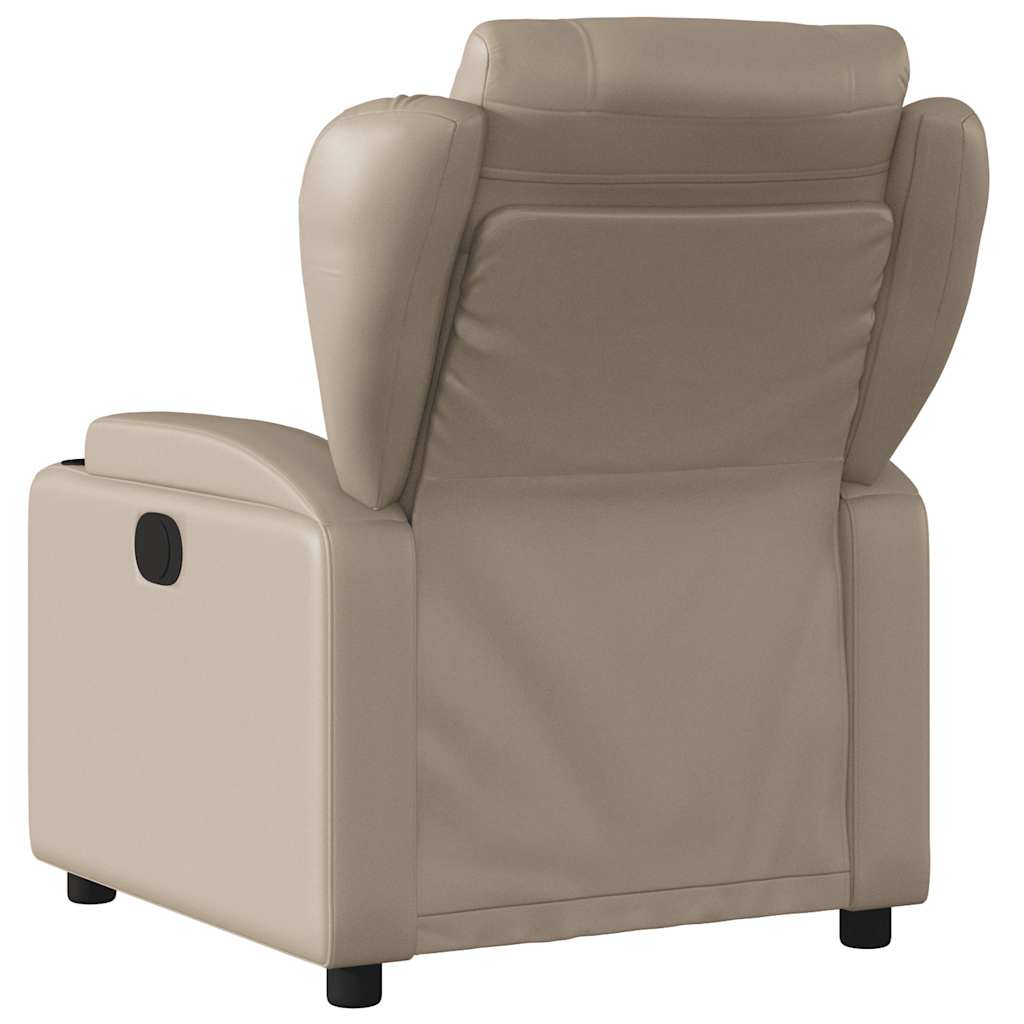 Electric Massage Chair Cappuccino Brown Faux Leather