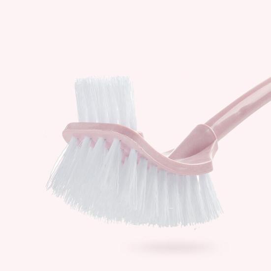 Doppelseitige Toilettenbürste mit langem Griff, Badezimmerzubehör, Dekontaminationswerkzeug