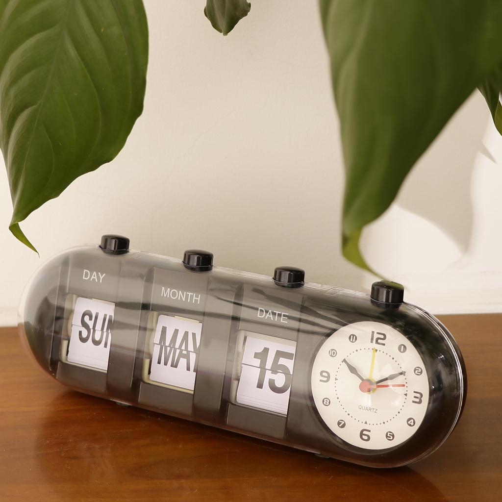 

Креативные цифровые автоматические перекидные часы, настольные перекидные часы, ретро-винтажные цифровые часы для домашнего офиса, декор стола