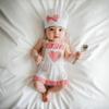 Set Grembiule e Cappello da Chef per Bambini per Fotografia, Cucina e Attività Artistiche